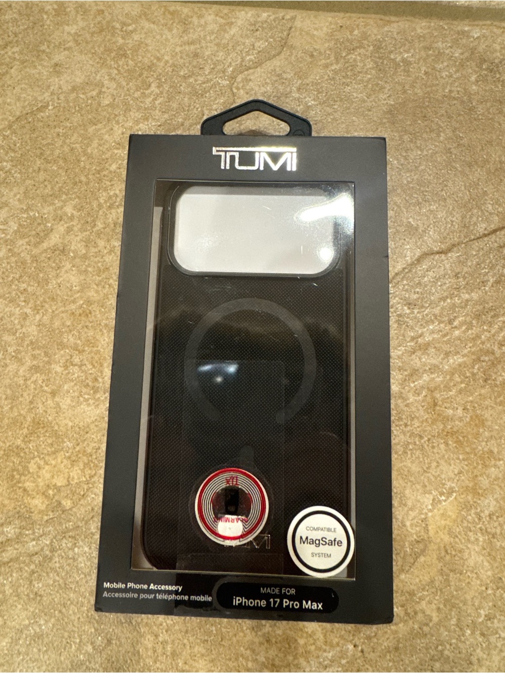 TUMI Black MagSafe Compatible iPhone 17 Pro Max Case